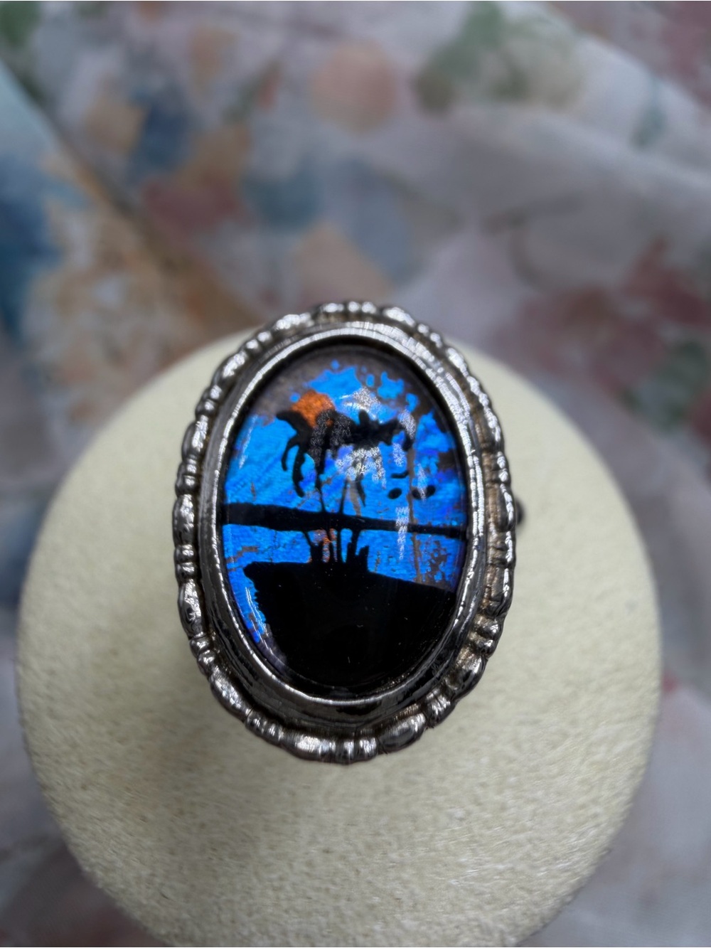 Vintage Butterfly Wing Design ring #460r